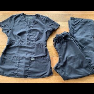Grey’s Anatomy by Barco Metal Gray Scrub Set